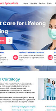 More Cardiologist Website Templates
